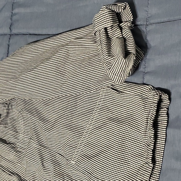 Christopher & Banks button front cinched waist shirt jacket 100% cotton - Picture 9 of 14